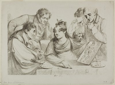 Les in lithografie door Dominique Vivant Denon