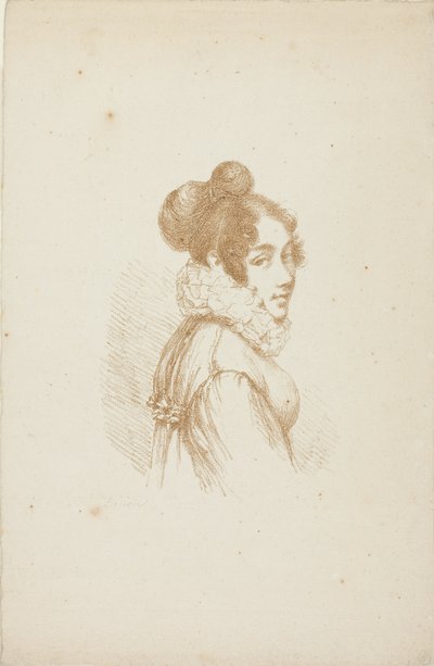 Portret van een jonge dame door Dominique Vivant Denon
