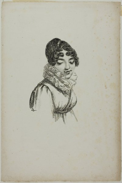 Portret van een jonge vrouw door Dominique Vivant Denon