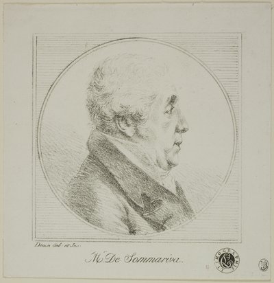 Profielportret van Monsieur de Sommariva door Dominique Vivant Denon