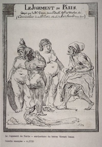 Het Oordeel van Paris door Dominique Vivant Denon