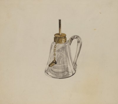 Camphene lamp door Don Pingatore