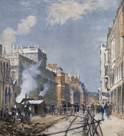 Piccadilly "Op" (kleur litho) door Donald (after) Maxwell