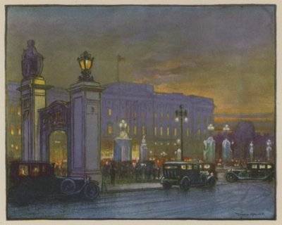 De nacht van een hof, Buckingham Palace door Donald Maxwell