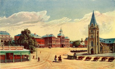 Kerkplein, Pretoria, 1902 door Donald McCracken