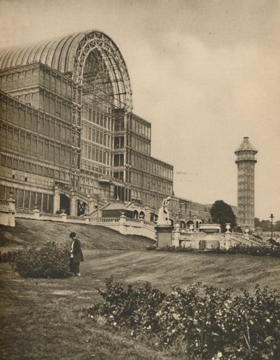 Glas en Balken van het Crystal Palace in Sydenham, c1935 door Donald McLeish