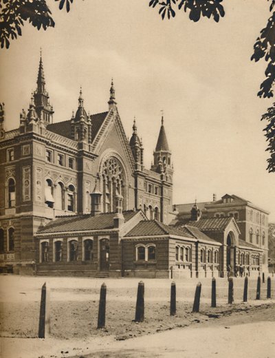 Het Middenblok en de Senior School van Dulwich College, ca. 1935 door Donald McLeish