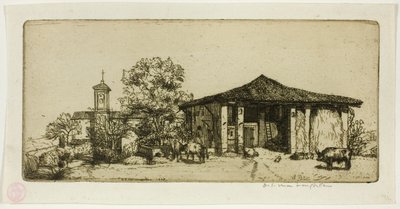 Een Toscaanse boerderij door Donald Shaw MacLaughlan