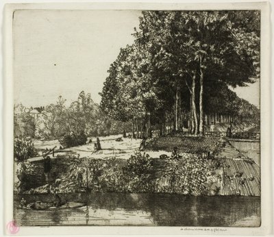 Kanaal bij Charenton door Donald Shaw MacLaughlan