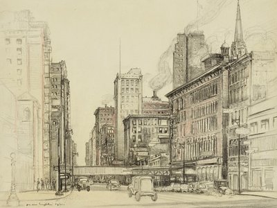 Chicago, North Dearborn Street door Donald Shaw MacLaughlan