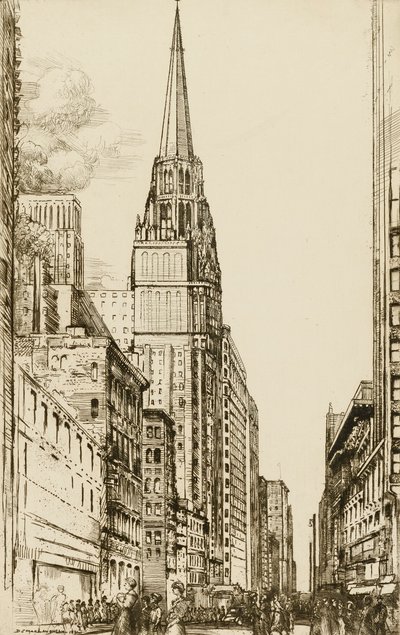 Chicago, de kathedraal door Donald Shaw MacLaughlan