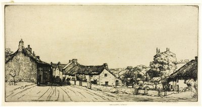 Dorp in Devonshire door Donald Shaw MacLaughlan