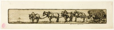 Trekpaarden door Donald Shaw MacLaughlan