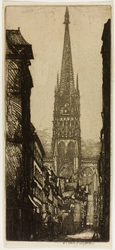 La Flèche, Rouen door Donald Shaw MacLaughlan