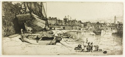 De haven van Boulogne-sur-Mer door Donald Shaw MacLaughlan