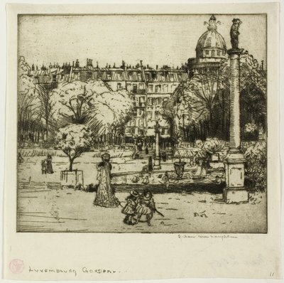 Luxemburgse tuinen, Parijs door Donald Shaw MacLaughlan