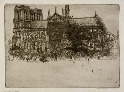 Notre-Dame de Paris door Donald Shaw MacLaughlan