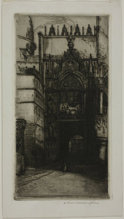 Portaal van het Hertogelijk Paleis, Venetië door Donald Shaw MacLaughlan