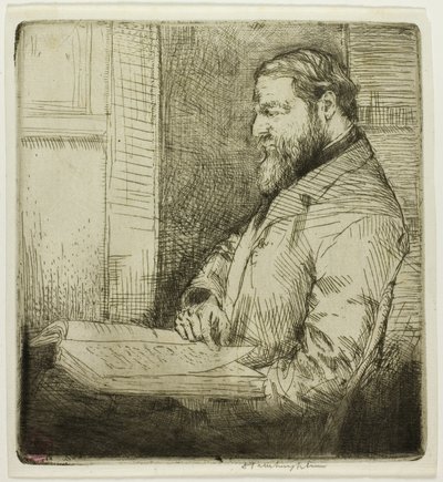 Portret van Franse Student door Donald Shaw MacLaughlan