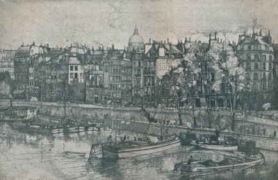 Quai Des Grands Augustins, Parijs, 1906 door Donald Shaw MacLaughlan