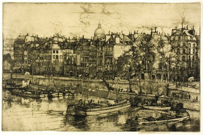 Quai des Grands Augustine, Parijs door Donald Shaw MacLaughlan