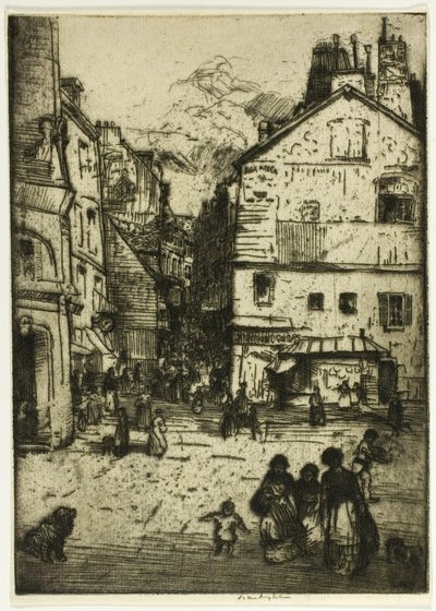 Rue Mouffetard, Parijs door Donald Shaw MacLaughlan