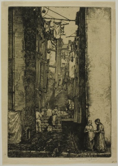 Ruelle du Pêcheur door Donald Shaw MacLaughlan