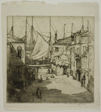 Zeilmakerij, Venetië door Donald Shaw MacLaughlan