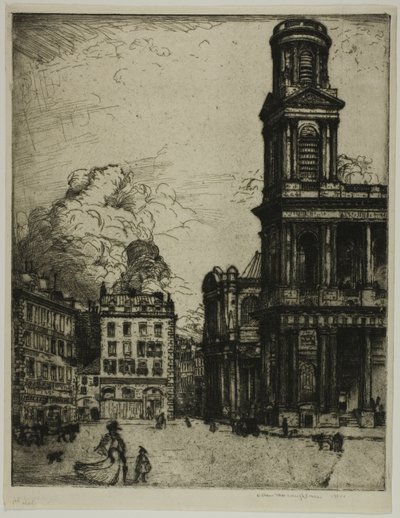 Sint Sulpice, Parijs: La Grande Tour door Donald Shaw MacLaughlan