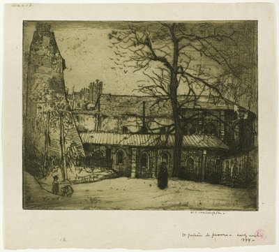 St. Julien-le-Pauvre door Donald Shaw MacLaughlan
