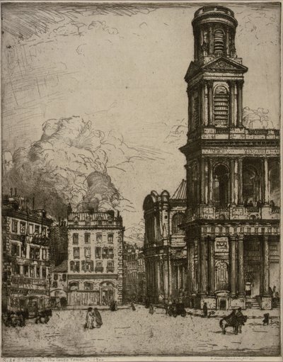 St. Sulpice Parijs, La Grande Tour door Donald Shaw MacLaughlan