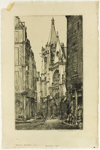 St. Séverin, Parijs door Donald Shaw MacLaughlan