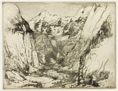 De Lauterbrunnen door Donald Shaw MacLaughlan