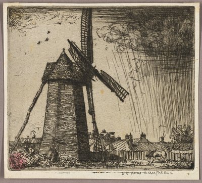 De molen door Donald Shaw MacLaughlan