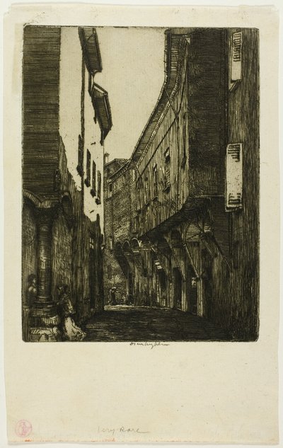 Via San Vitale, Bologna door Donald Shaw MacLaughlan