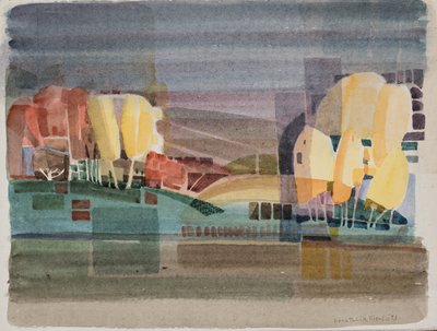 Abstract landschap door Donatella Merlo