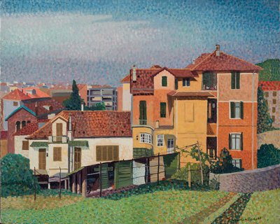 Huizen in de heuvels door Donatella Merlo