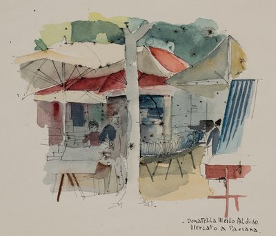 Markt in Paesana door Donatella Merlo