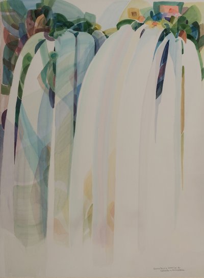 Watervallen in de lente door Donatella Merlo