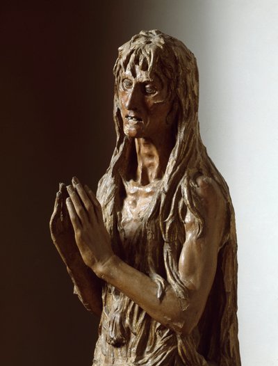 Maria Magdalena (polychroom houten beeld) door Donatello