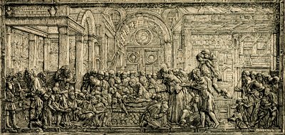 Wonder van het hart van de gierige man, altaar van Sint Antonius door Donatello