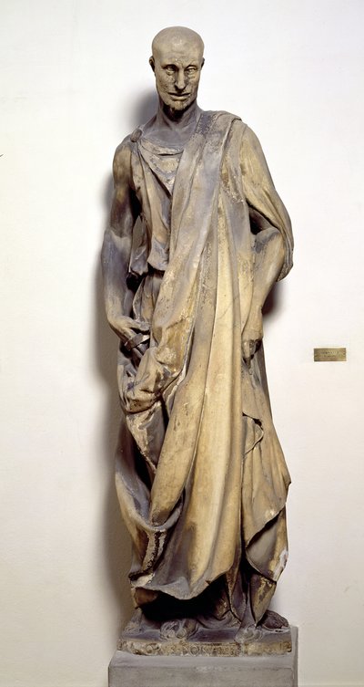 De profeet Habakuk (Lo Zuccone) c.1423-36 door Donatello