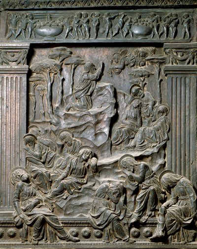 Het gebed op de Olijfberg (reliëf) door Donatello