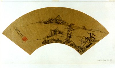 Landschap in de stijl van Ni Zan door Dong Qichang