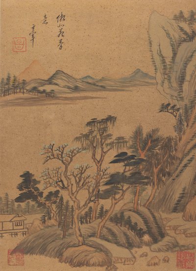 Landschappen en gedichten door Dong Qichang