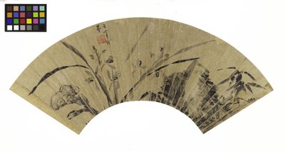 Orchideeën, schimmel en rots door Dong Qichang