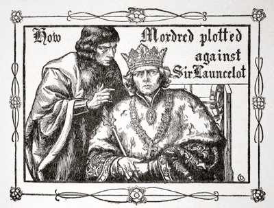 Hoe Mordred tegen Sir Launcelot samenzweerde door Dora Curtis
