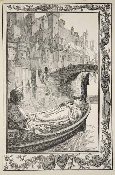 De Barge dreef de Rivier af, illustratie uit 