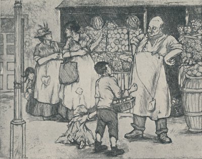 Marketing in de voorsteden, 1920 door Doris Davis