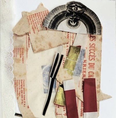 Abstracte oogcollage door Doris Schmitz